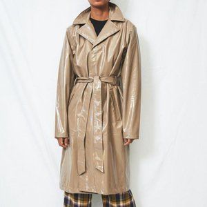 RAINS ~HALOGRAPHIC~ BEIGE TRENCH - NWT